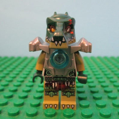 LEGO Minifigure-Cragger - Heavy Armor-Legends of Chima-LOC063-Creative Brick Builders